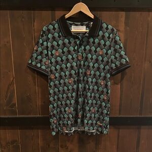 Baldessarini Bear Print Casual Polp Men’s Size L